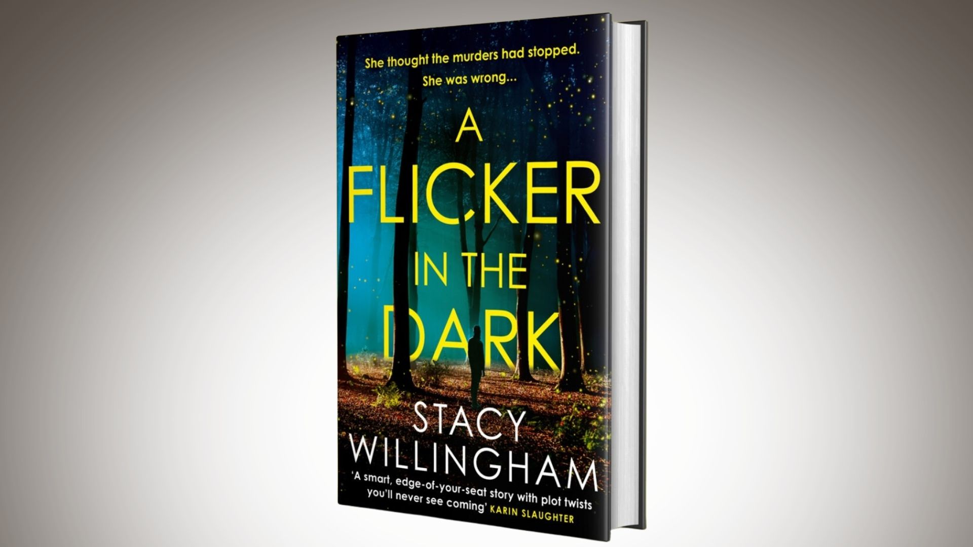 Cover of "A Flick in the Dark" by Stacy Williamham, featuring a dark, moody design with a mysterious atmosphere.
