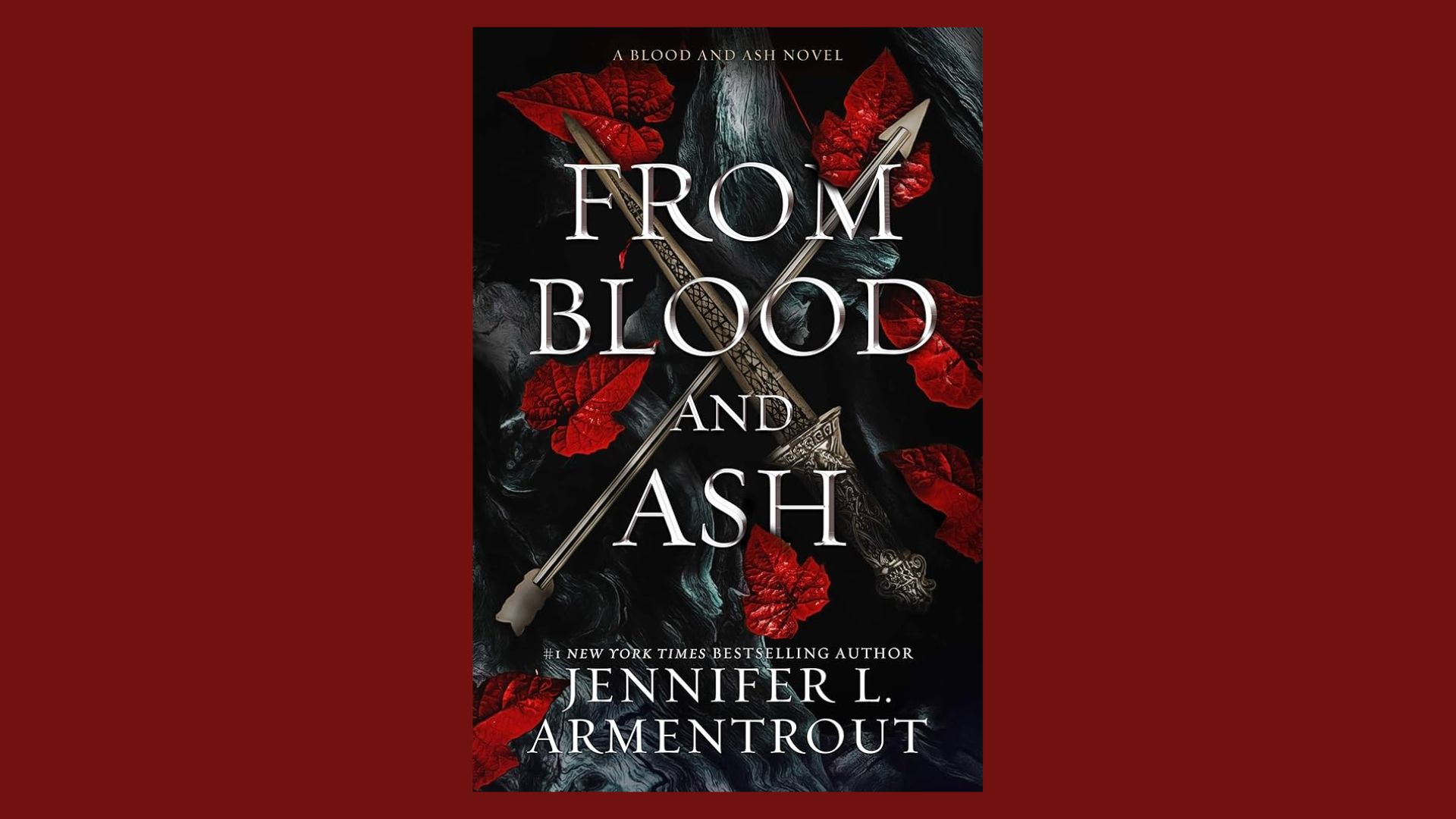 Cover of "From Blood and Ash" by Jennifer L. Armentrout, featuring a fantasy-themed design with a central character.