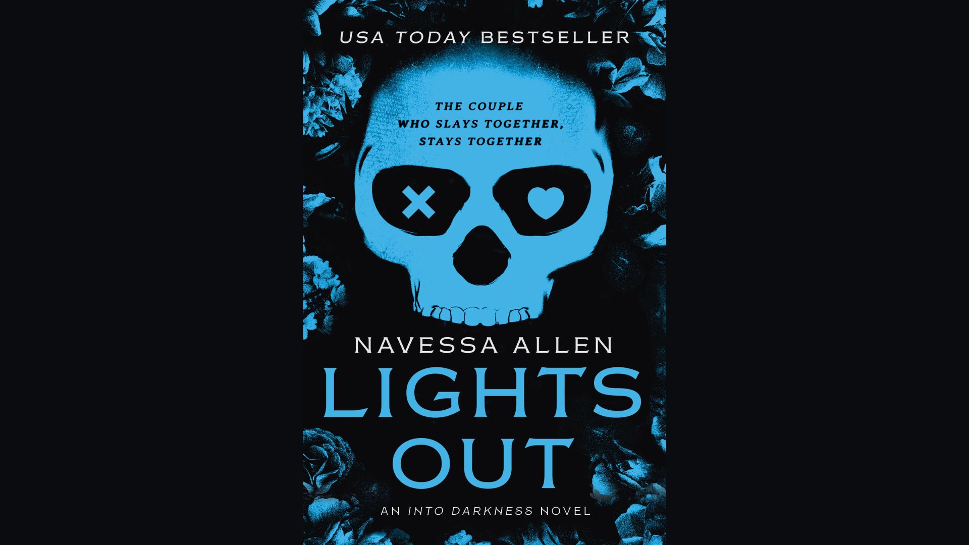 Cover of "Lights Out" by Naveess Allen, featuring a dark, atmospheric design with bold title typography.