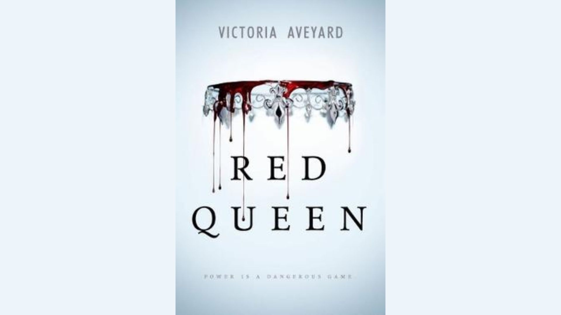 Cover of "Red Queen" by Victoria Aveyard, featuring a striking red and silver design with a crown motif.