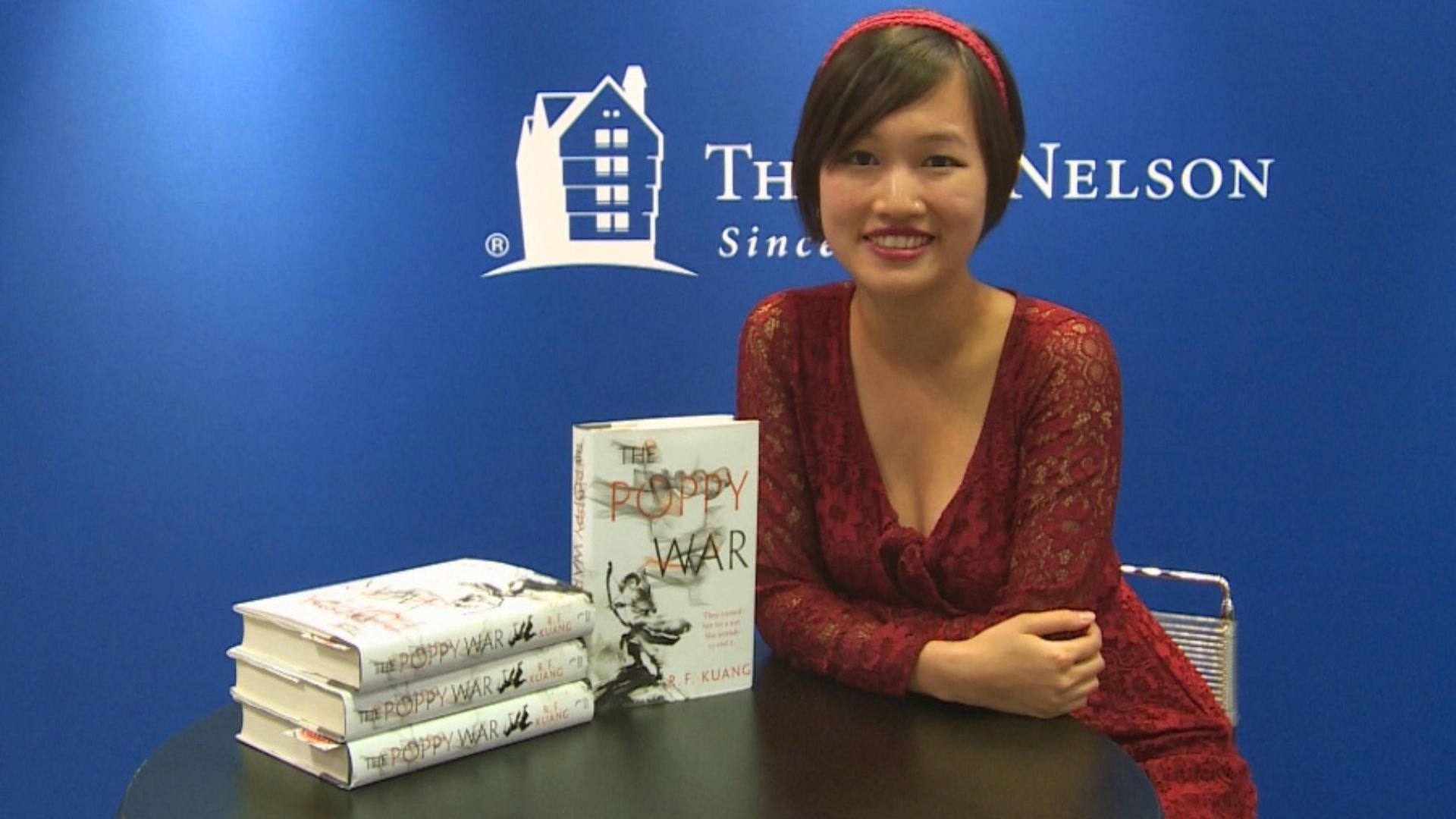 A display of the Nelson Series by Jane Nelson, showcasing her influential literary contributions in a cohesive collection.