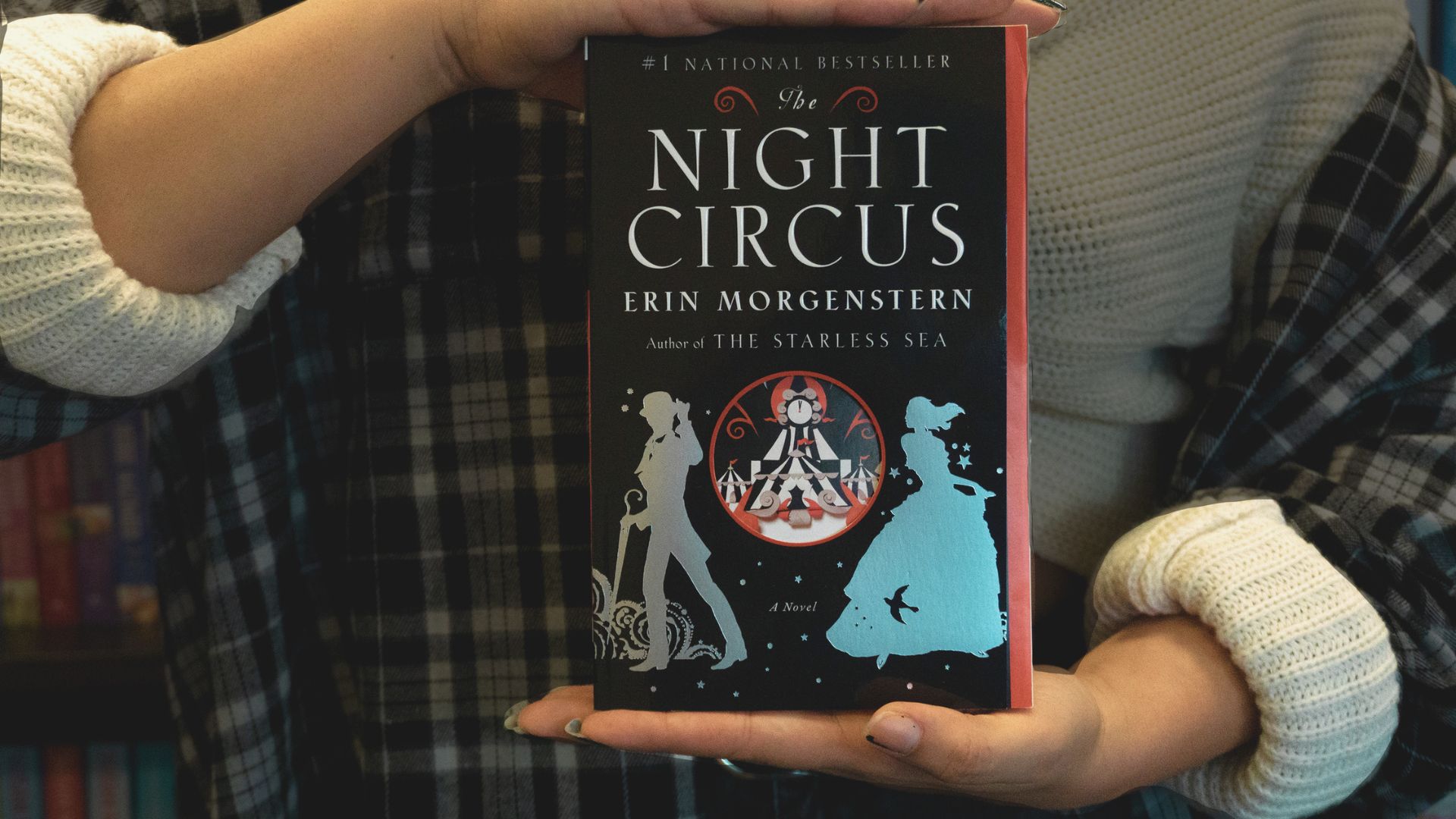 Cover of "Night Circus" by Elizabeth McKinney, featuring a whimsical circus scene under a starry night sky.