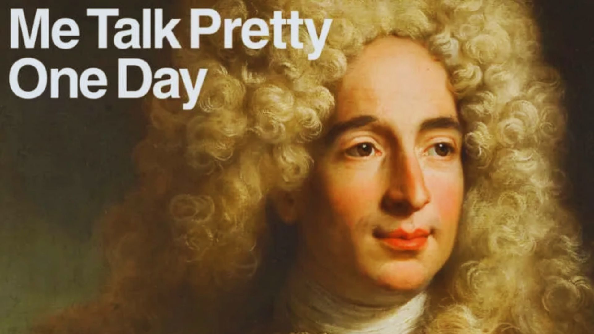 Cover of "Me Talk Pretty One Day" by David Sedaris, featuring a whimsical illustration and the title in bold letters.