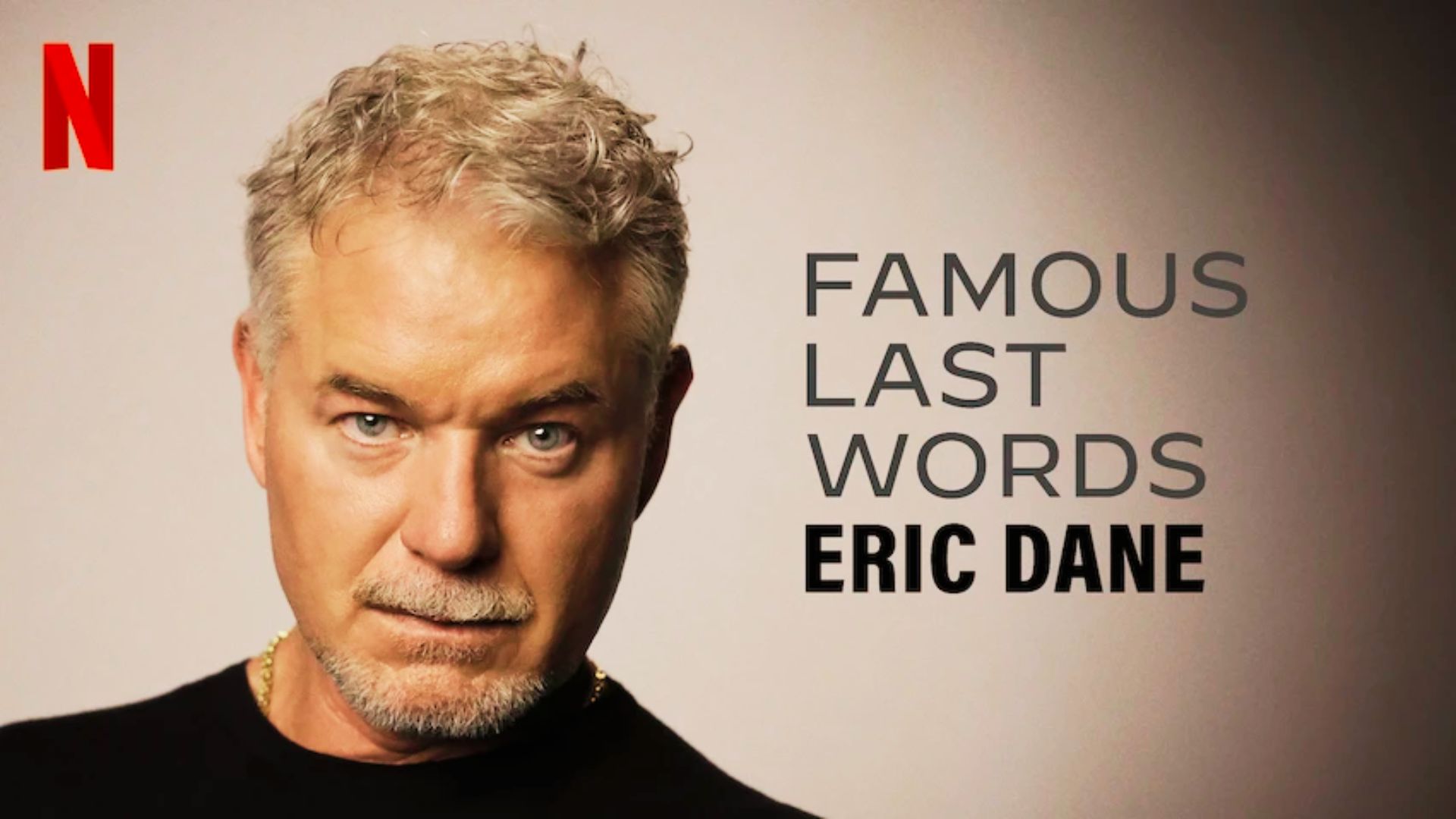 Eric Dane in a scene from the TV adaptation of "Famous Last Words," showcasing intense emotions and dramatic storytelling.
