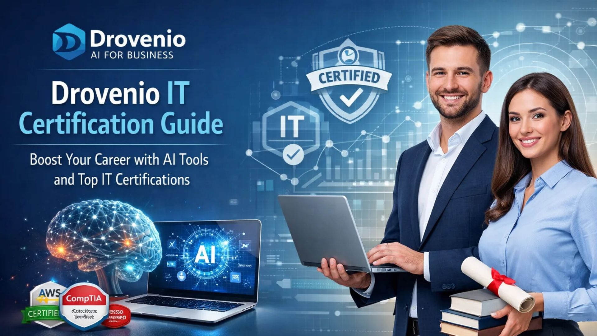 IT certification guide titled "Dovevo," featuring key concepts and study resources for aspiring IT professionals.