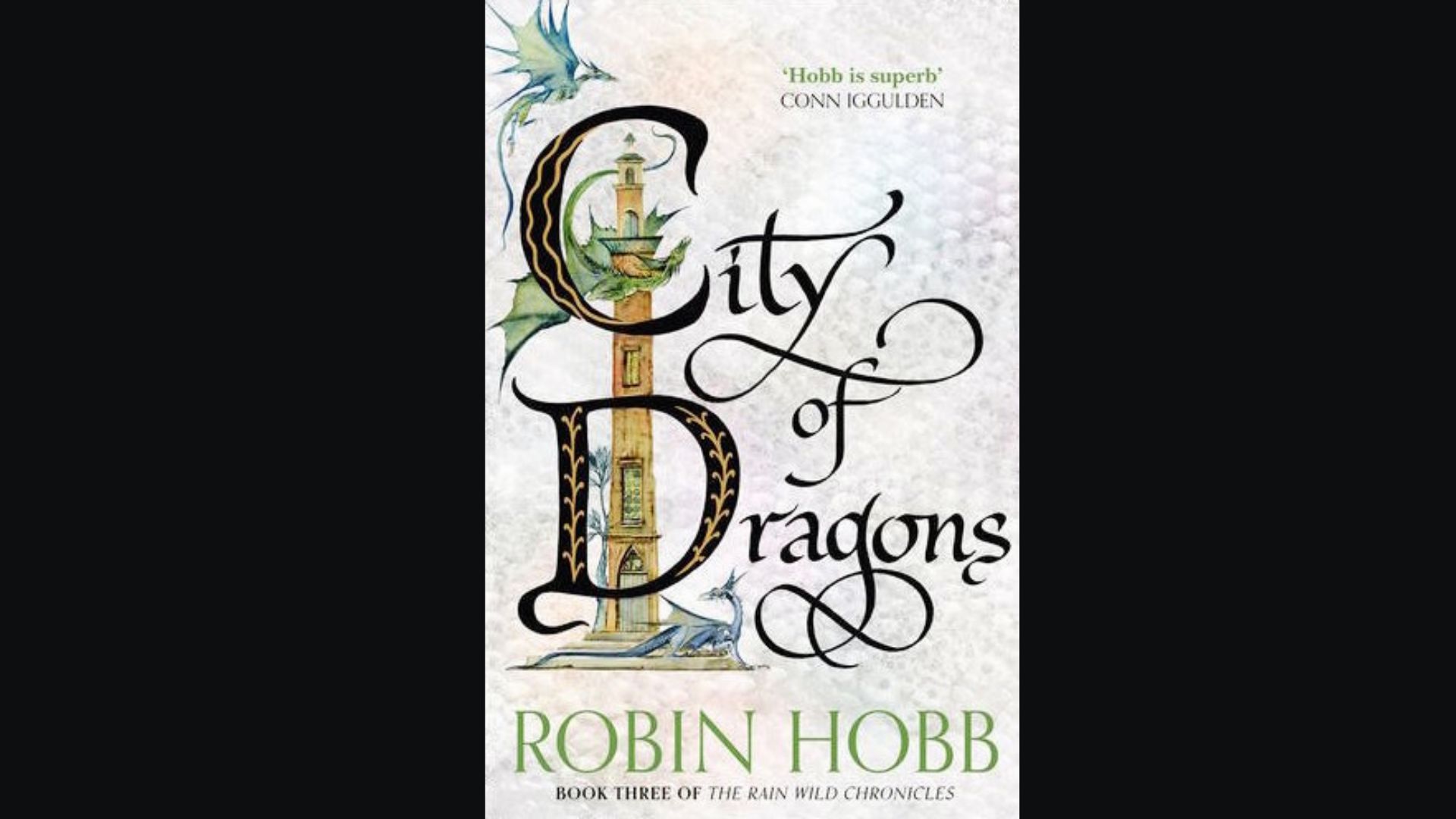 Visual guide to the reading order of Robin Hobb's "City of Dragons” series.