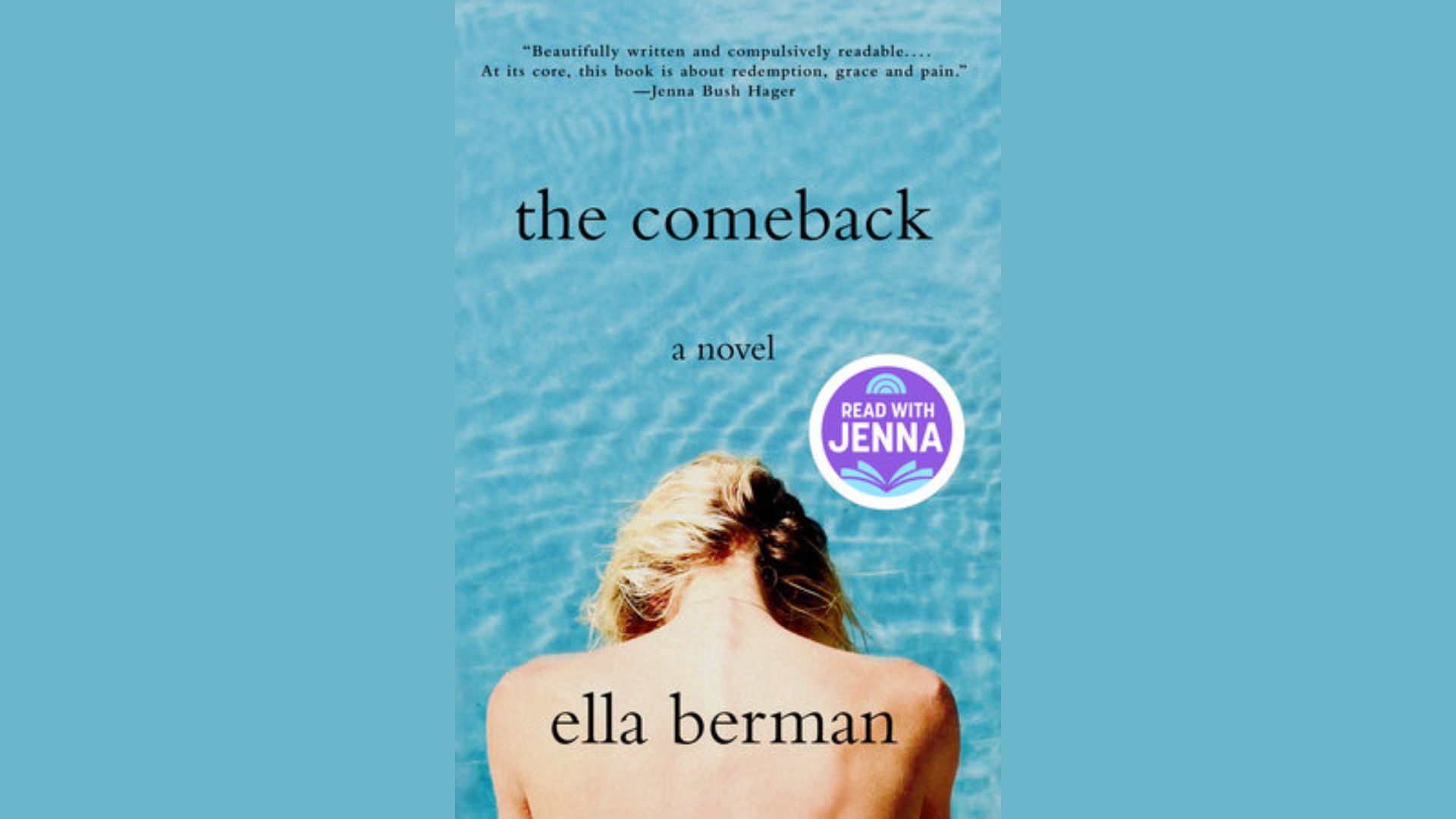 "Cover of 'The Comeback' by Ella Bernman, featuring bold typography and a vibrant background."