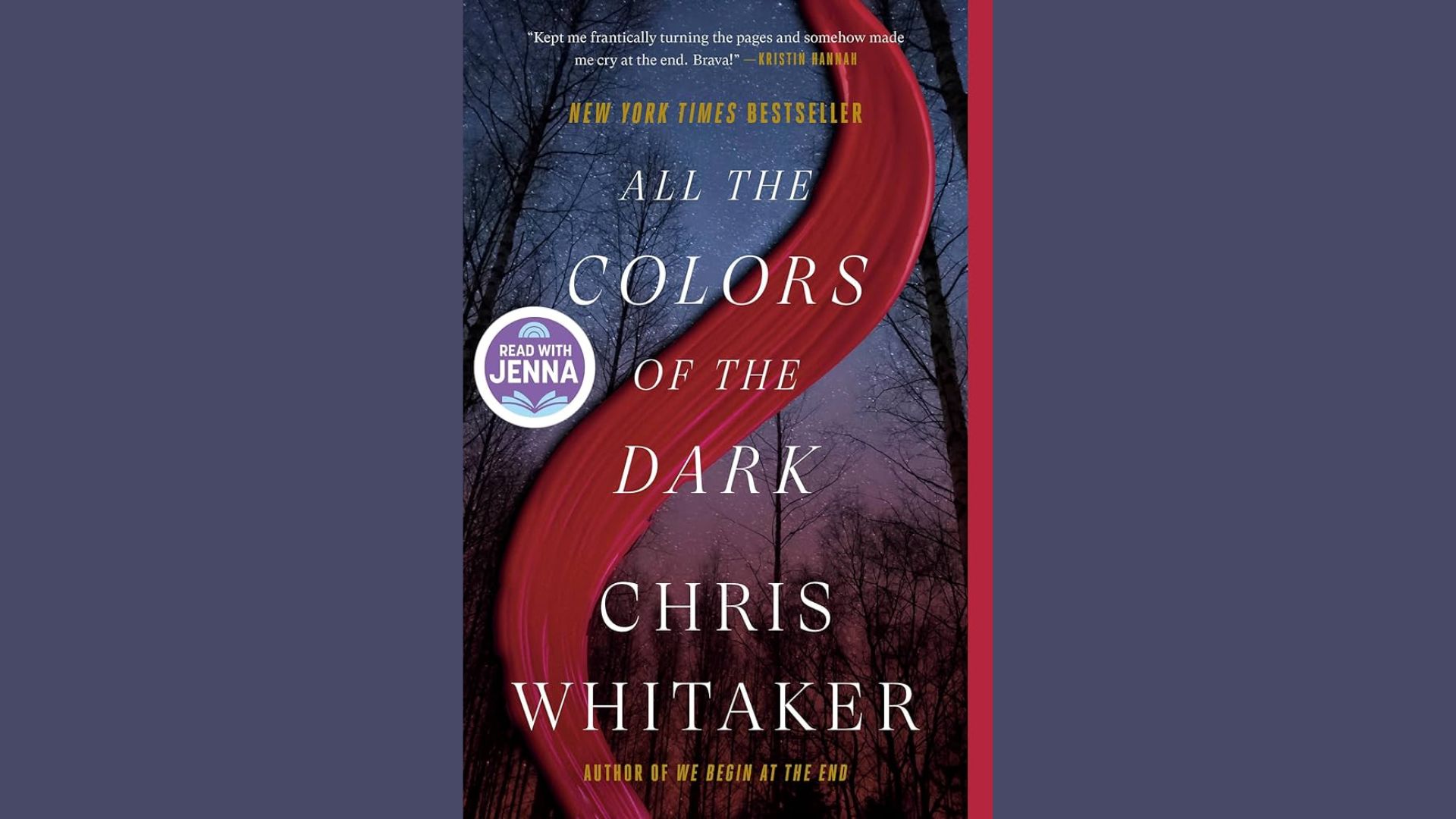 "Cover of 'All the Colors of the Dark' by Chris Whitaker, featuring a dark, atmospheric design with bold typography."