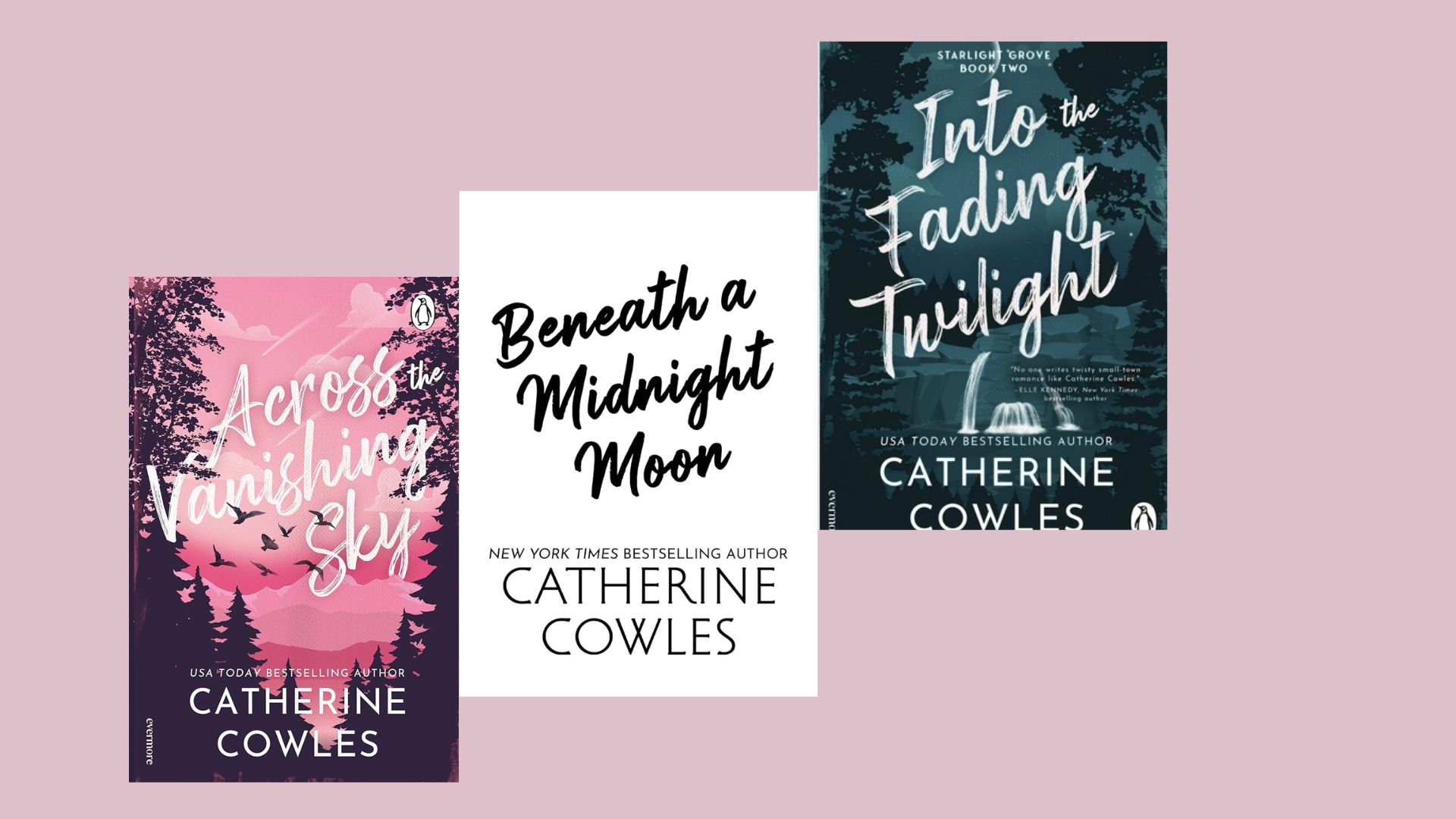 Beautiful book covers from the Starlight Grove Series by Catherine Cowles.