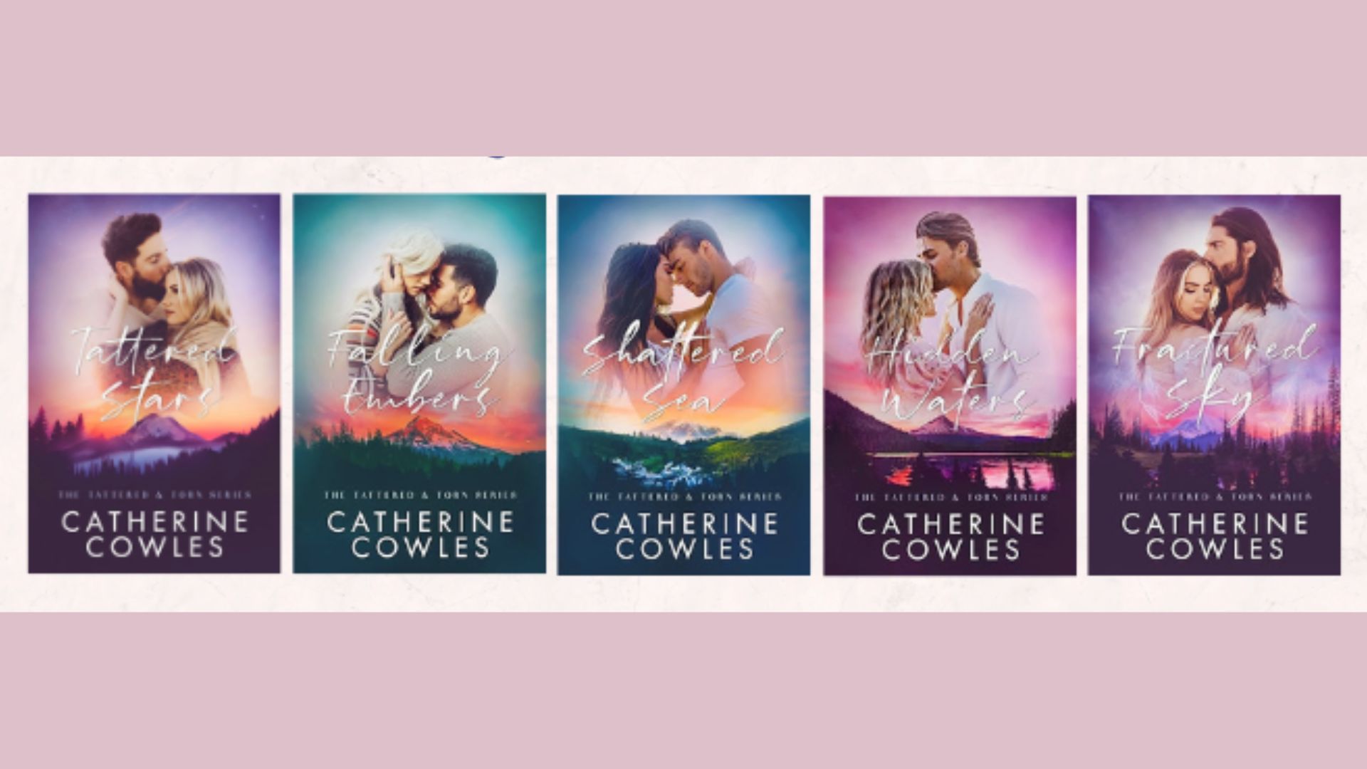 Beautiful book covers from the Tattered & Torn Series by Catherine Cowles