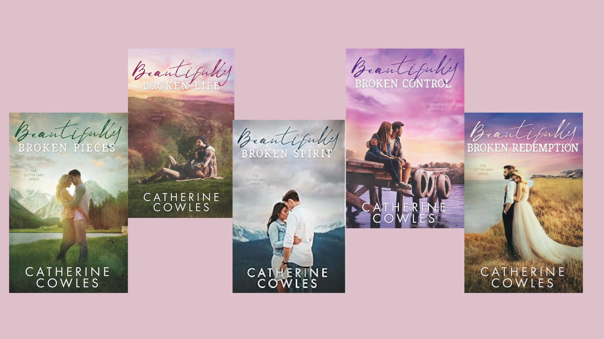 Beautiful book covers from the Sutter Lake Series by Catherine Cowles.