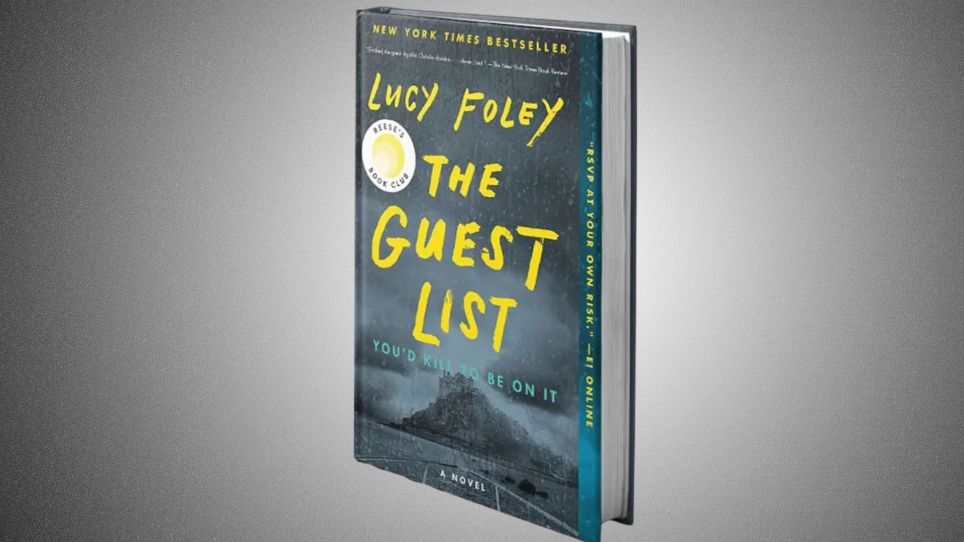 "The Guest List" by Lucy Pryse, showcasing a brief overview of the book's plot and key elements.