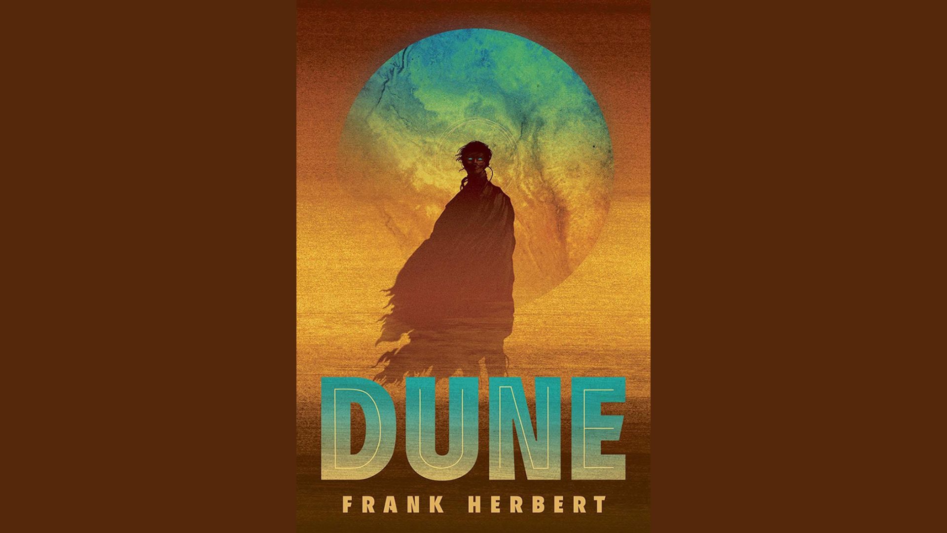 Abstract artwork titled Dune by Frank, featuring flowing forms and warm earthy tones