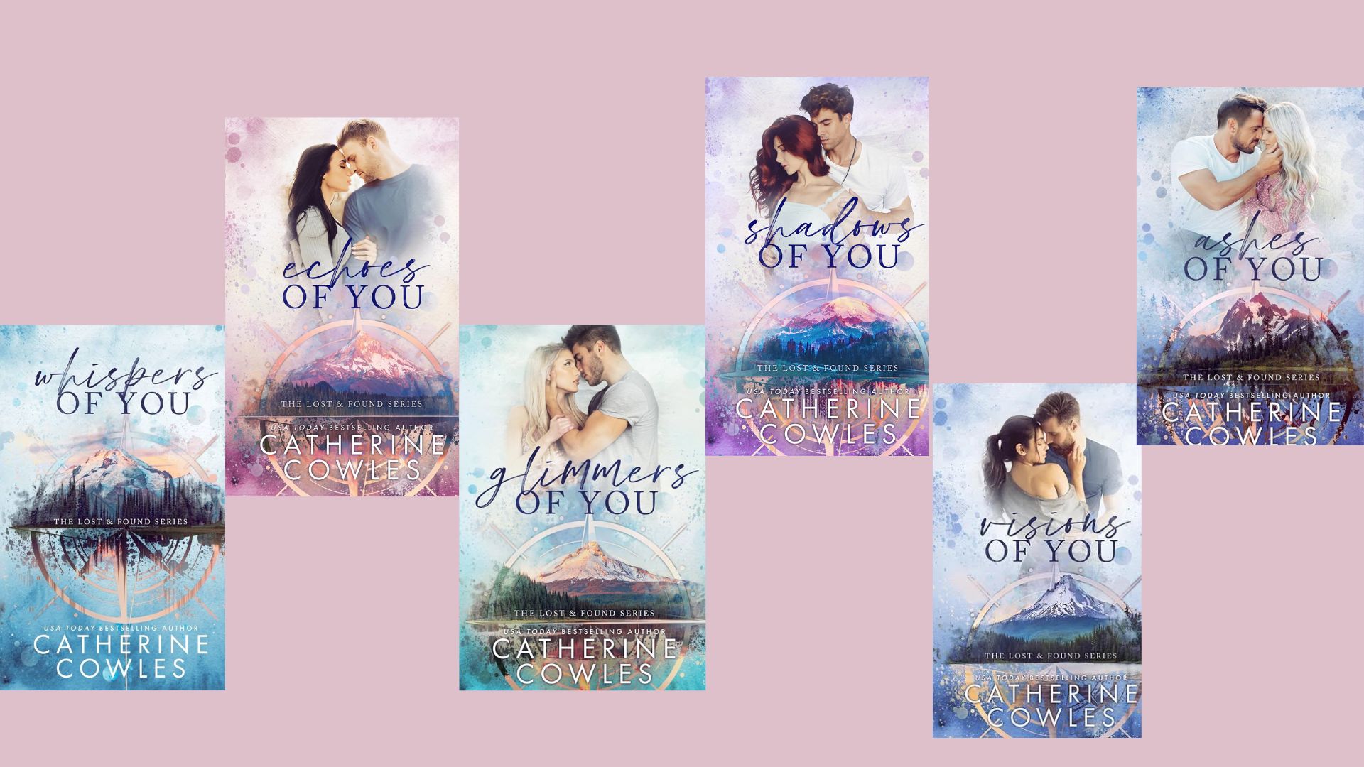Beautiful book covers from the Lost & Found Series by Catherine Cowles