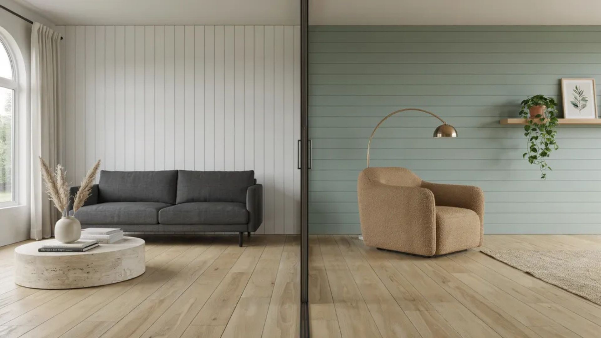 Comparison of vertical and horizontal shiplap wall designs.