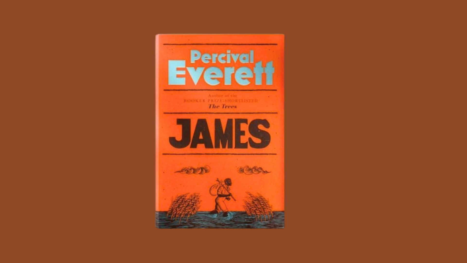 Book cover featuring the title "James" with a minimalist design and bold typography on a solid background.