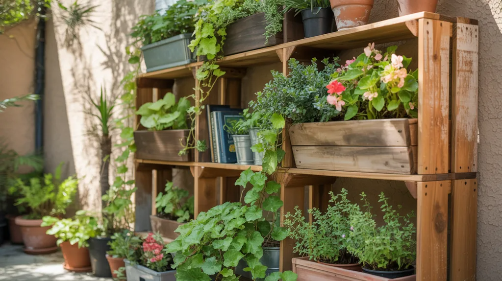 Bookshelf used for greenhouse seedling storage.