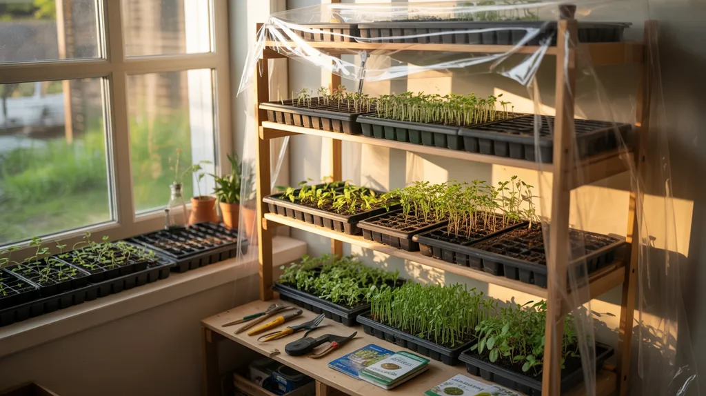 Bookshelf used as outdoor vertical garden planter.