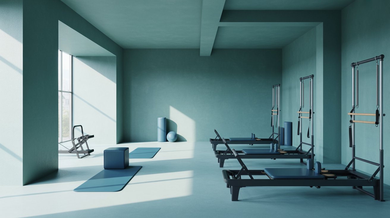 Lavender home gym creating a peaceful environment for yoga and meditation