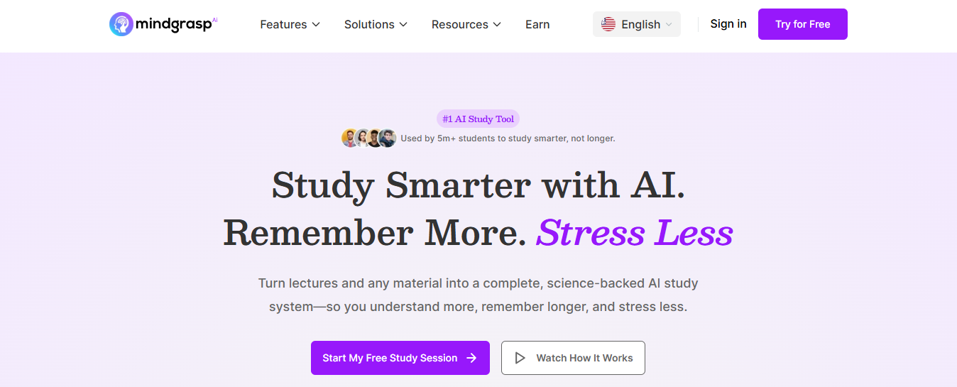 Mindgrasp AI: PDF Summarizer for Long Textbooks