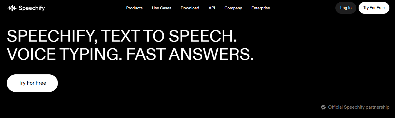 Speechify: Best for Audio-Based Textbook Reading