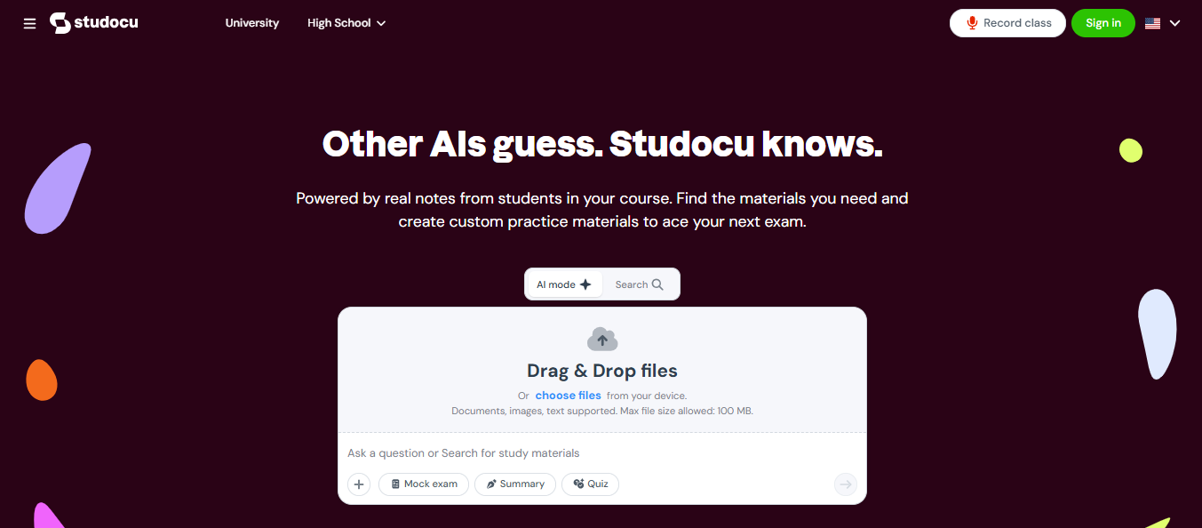Studocu: Best Overall for Reading Retention