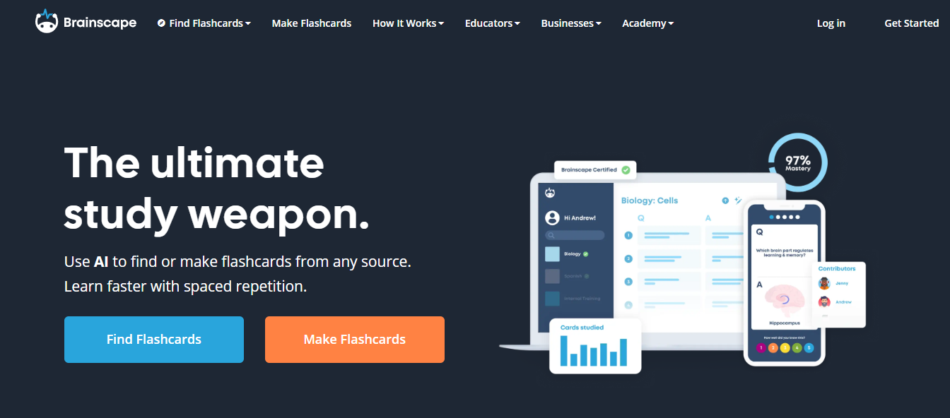 Brainscape: Best for Remembering What You Read Later